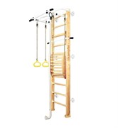 Шведская стенка Kemfer Helena Maxi Wall (№1 натуральный Стандарт белый турник) (дубль) 15129