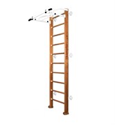 Шведская стенка Kemfer Swedish Wall [№2 Ореховый Стандарт белый турник] 15557