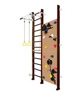 Шведская стенка Kemfer Jungle Wall Girl [№5 Шоколадный Высота 3 м белый турник] Jungle Wall Girl-6