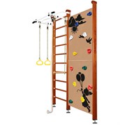 Шведская стенка Kemfer Jungle Ceiling Girl [№4 Вишневый Стандарт белый турник] Jungle Ceiling Girl-7