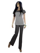 Футболка женская для фитнеса Kampfer Gray, M nan-88