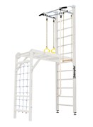 Шведская стенка Kemfer Union Ceiling [№6 Жемчужный Высота 3 м белый турник] 15608