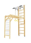 Шведская стенка Kemfer Union Ceiling [№1 Натуральный Стандарт белый турник] 15590