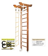 Шведская стенка Kemfer Little Sport Ceiling [№2 Ореховый Стандарт] Little Sport Ceiling-10