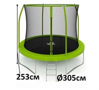 Батут Триумф Норд Триумфальный каркасный с защитной сеткой для детей и взрослых 305 305